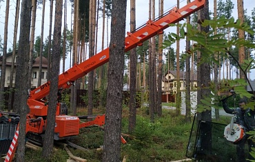 Монтаж на ограниченной площадке.
