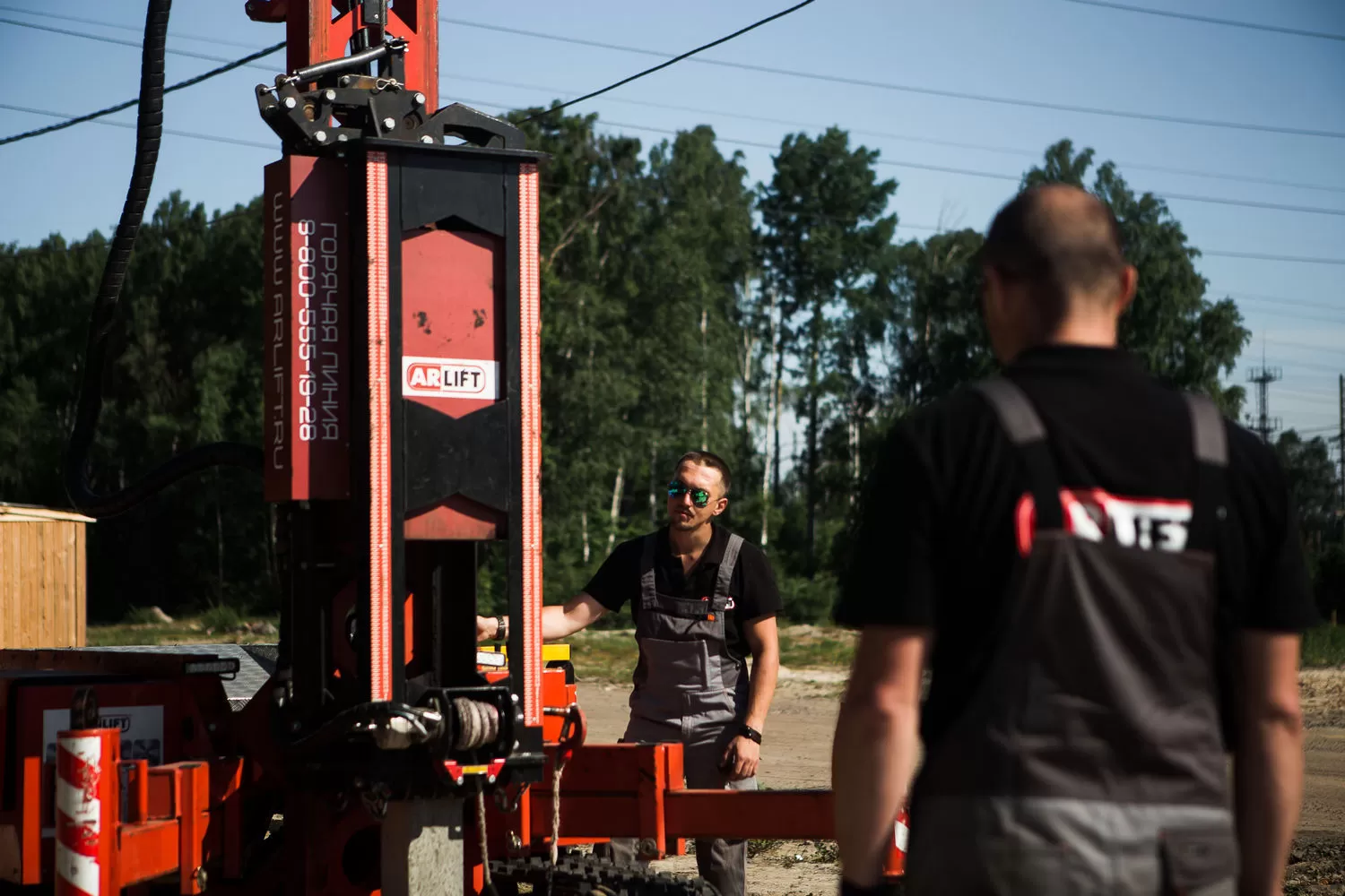 Забивка свай мини-копром